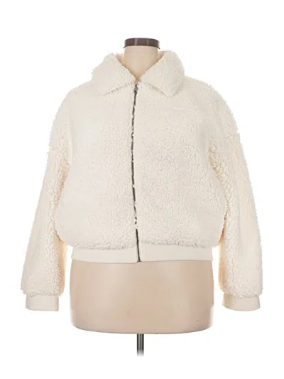 Pre-owned Jcrew Faux Fur Jacket In Ivory