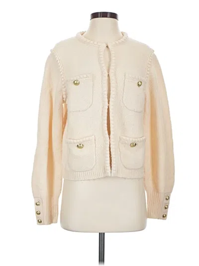 Pre-owned Jcrew Faux Fur Jacket In Ivory
