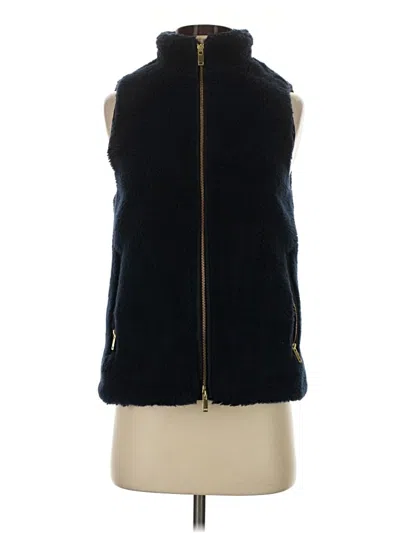 Pre-owned Jcrew Faux Fur Vest In Blue