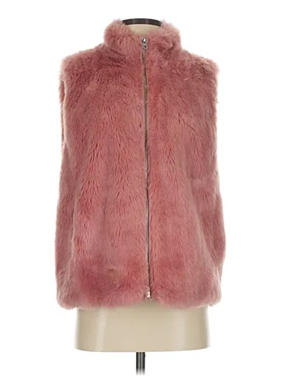 Pre-owned Jcrew Faux Fur Vest In Pink