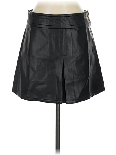Jcrew Faux Leather Skirt In Black