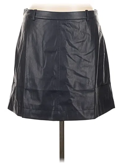 Jcrew Faux Leather Skirt In Black