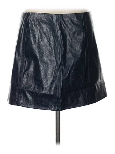 Jcrew Faux Leather Skirt In Blue