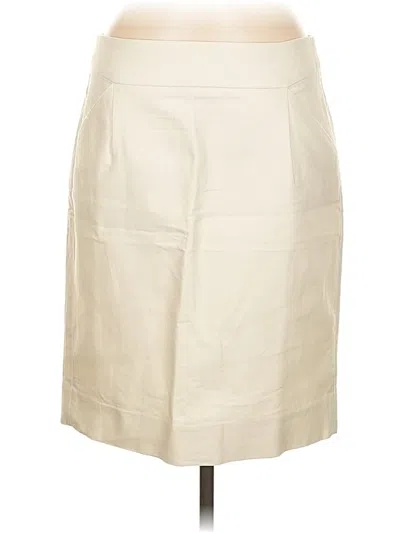 Jcrew Faux Leather Skirt In White