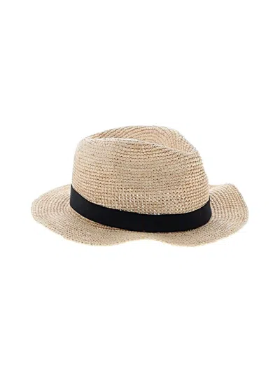 Pre-owned Jcrew Fedora In Brown