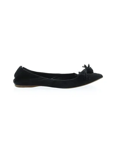Pre-owned Jcrew Flats In Black