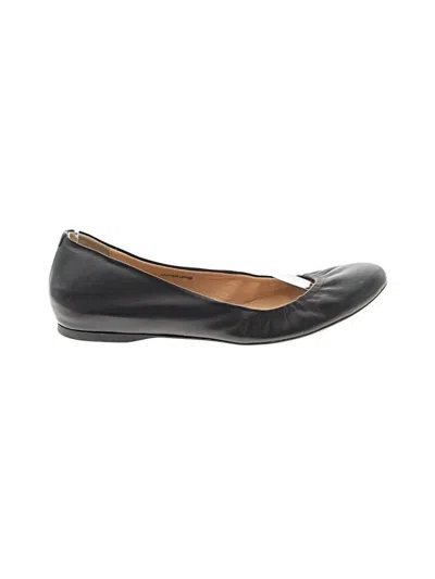 Pre-owned Jcrew Flats In Black