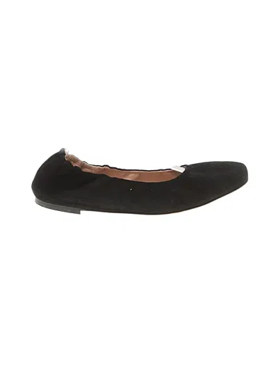Pre-owned Jcrew Flats In Black