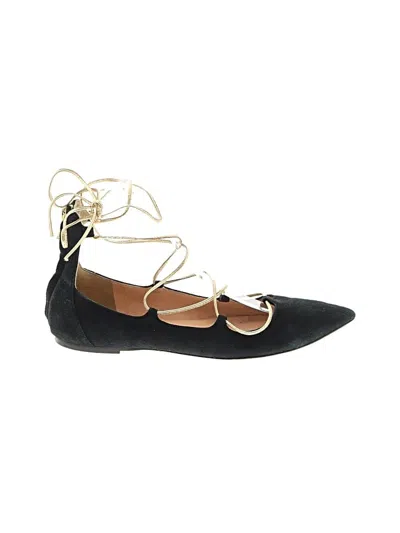 Pre-owned Jcrew Flats In Black