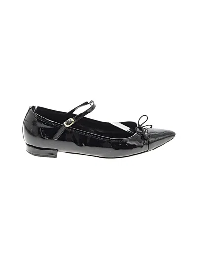Pre-owned Jcrew Flats In Black