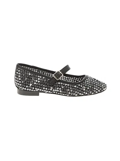 Pre-owned Jcrew Flats In Black