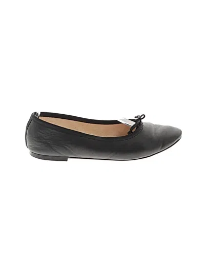 Pre-owned Jcrew Flats In Black