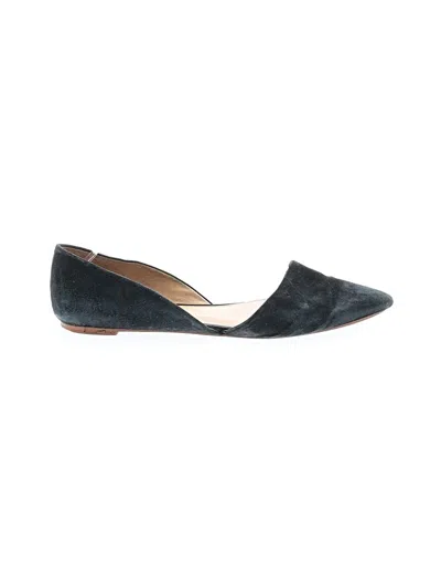 Pre-owned Jcrew Flats In Black