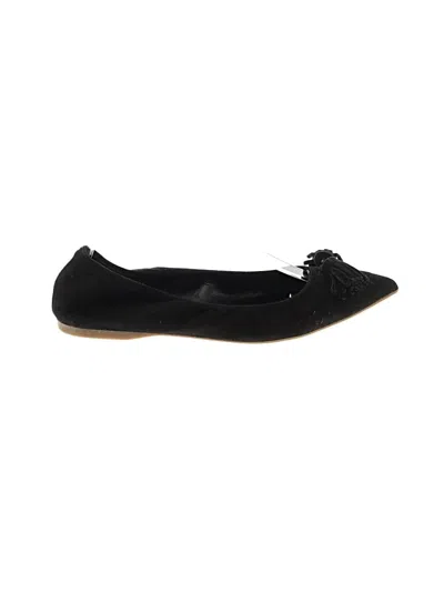 Pre-owned Jcrew Flats In Black