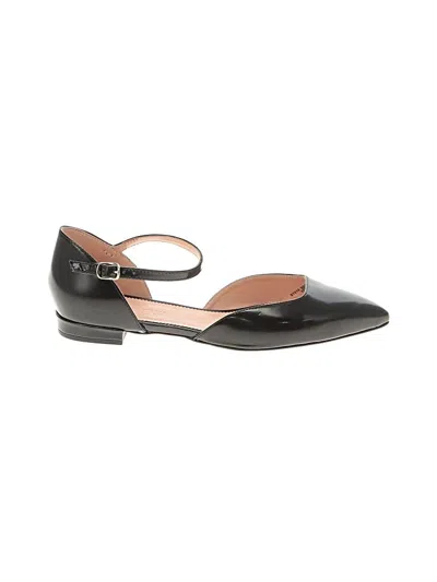 Pre-owned Jcrew Flats In Black