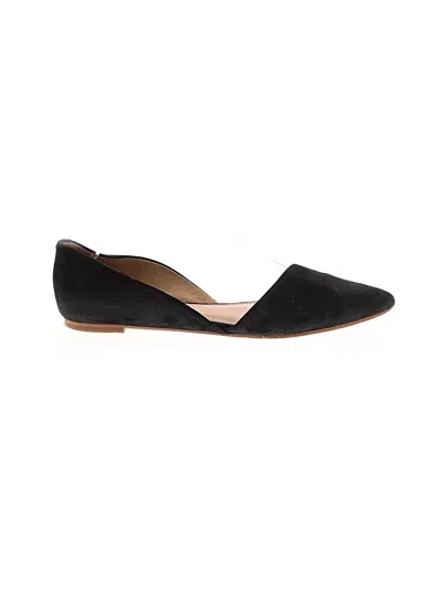 Pre-owned Jcrew Flats In Black