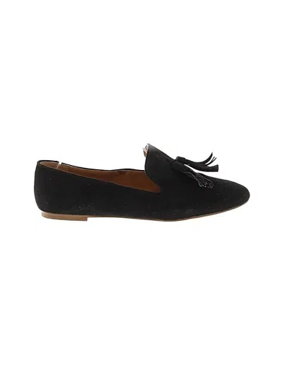 Pre-owned Jcrew Flats In Black