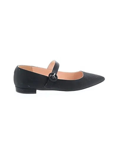 Pre-owned Jcrew Flats In Black