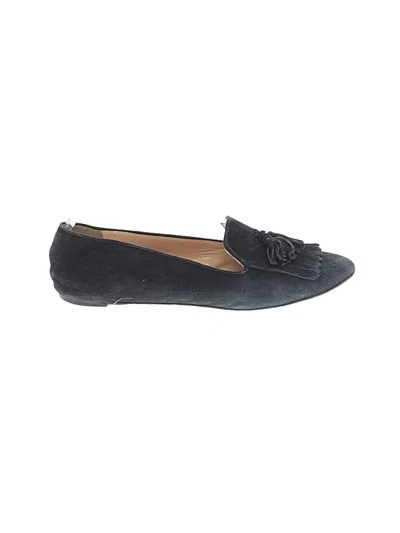 Pre-owned Jcrew Flats In Black