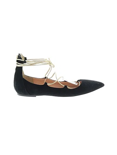 Pre-owned Jcrew Flats In Black