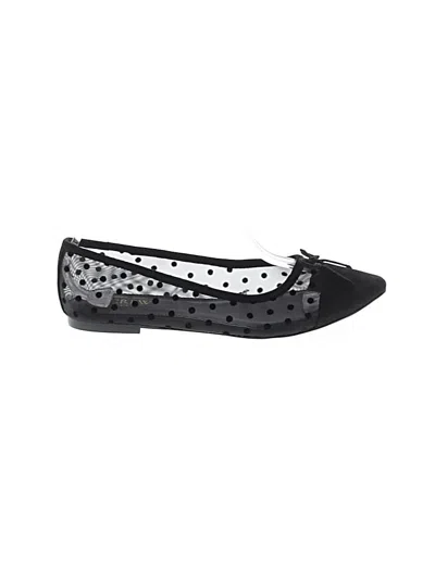 Pre-owned Jcrew Flats In Black