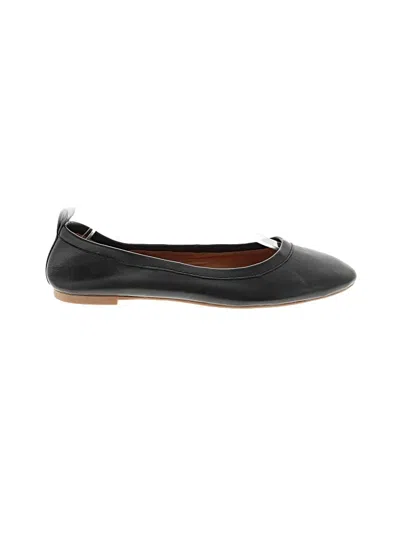 Pre-owned Jcrew Flats In Black