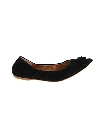 Pre-owned Jcrew Flats In Black
