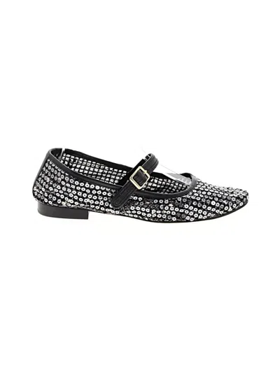 Pre-owned Jcrew Flats In Black