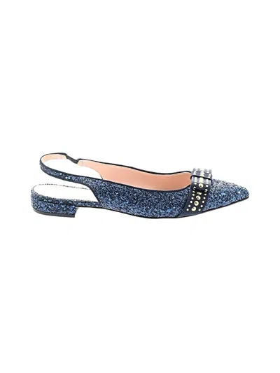 Pre-owned Jcrew Flats In Blue