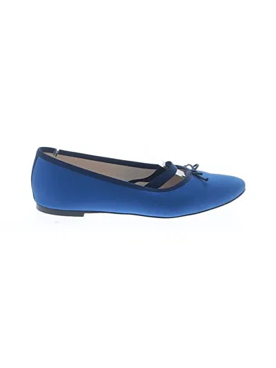 Pre-owned Jcrew Flats In Blue