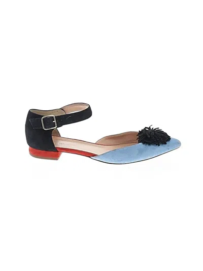 Pre-owned Jcrew Flats In Blue