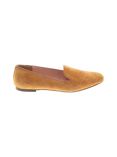 Pre-owned Jcrew Flats In Brown