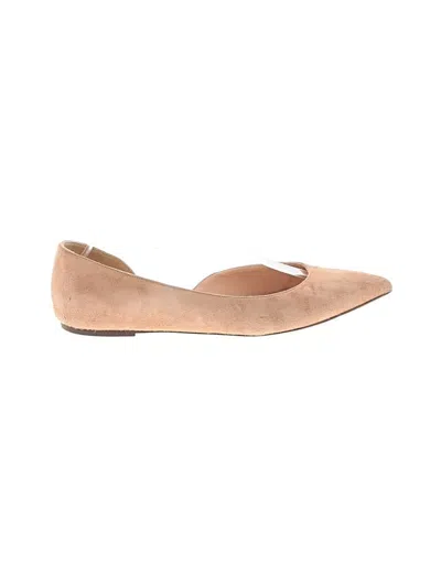 Pre-owned Jcrew Flats In Brown