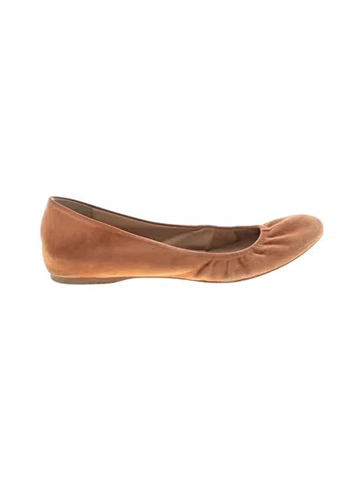 Pre-owned Jcrew Flats In Brown