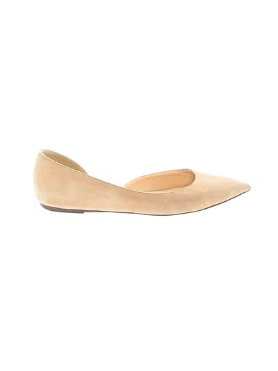 Pre-owned Jcrew Flats In Brown