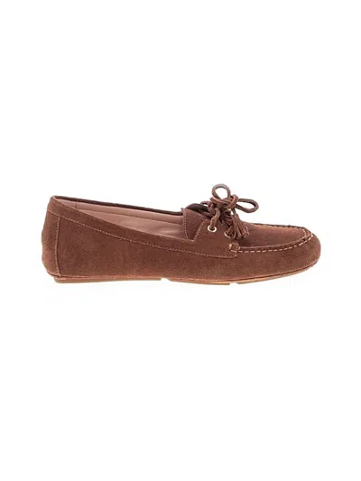 Pre-owned Jcrew Flats In Brown