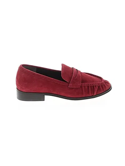 Pre-owned Jcrew Flats In Burgundy