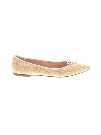Pre-owned Jcrew Flats In Gold