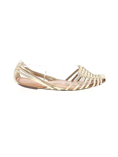 Pre-owned Jcrew Flats In Gold