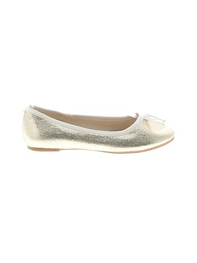 Pre-owned Jcrew Kids' Flats In Gold