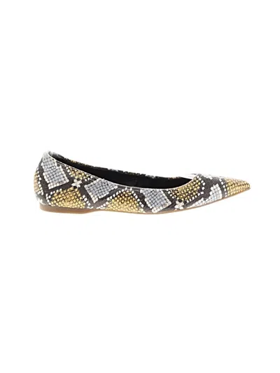 Pre-owned Jcrew Flats In Gold