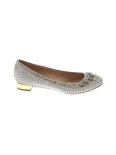 Pre-owned Jcrew Flats In Gold