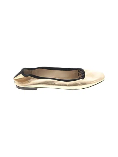 Pre-owned Jcrew Flats In Gold