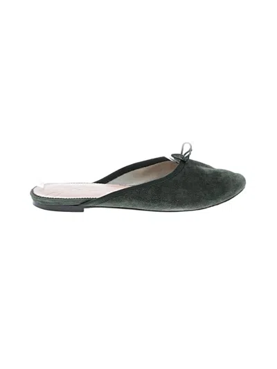 Pre-owned Jcrew Flats In Green