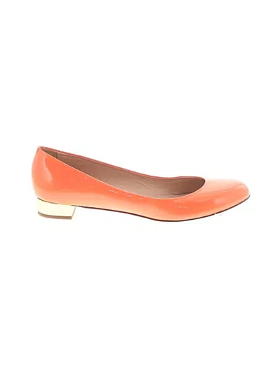Pre-owned Jcrew Flats In Orange