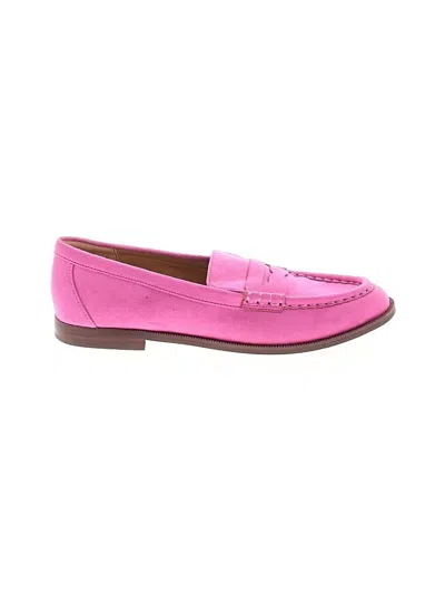 Pre-owned Jcrew Flats In Pink