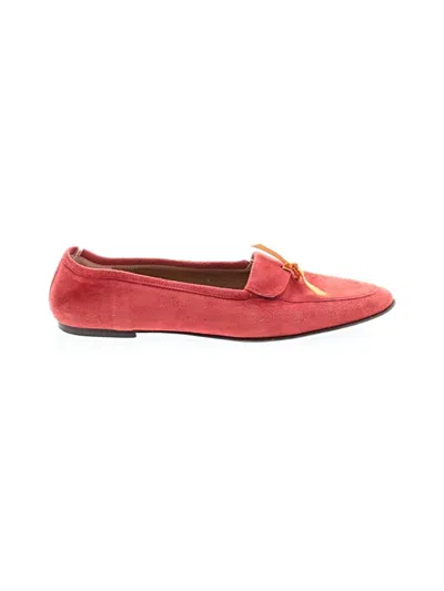 Pre-owned Jcrew Flats In Red