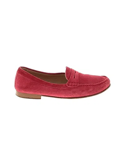 Pre-owned Jcrew Flats In Red