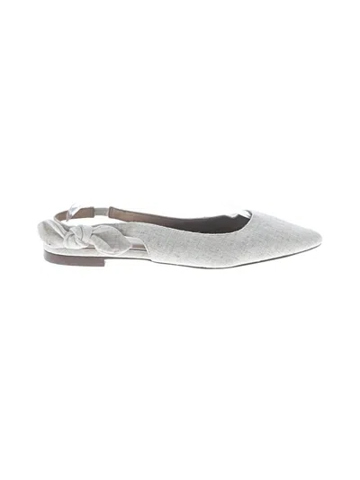 Pre-owned Jcrew Flats In Silver