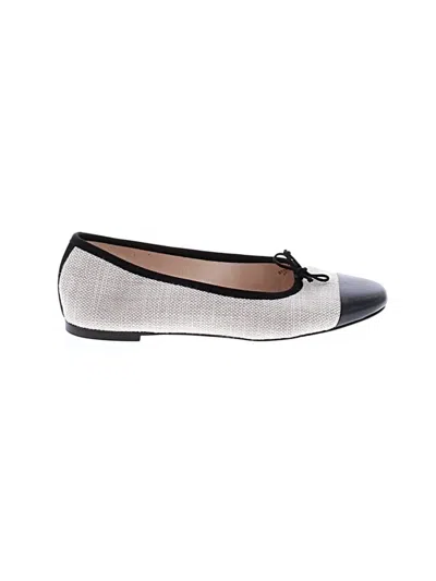 Pre-owned Jcrew Flats In Silver